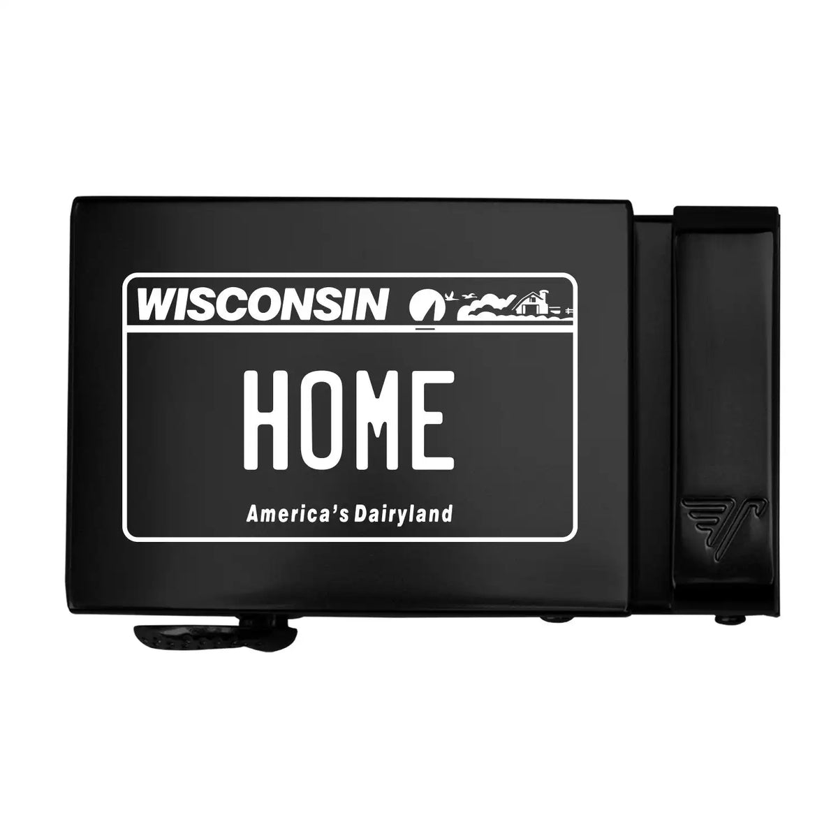 Wisconsin License Plate 40mm Buckle