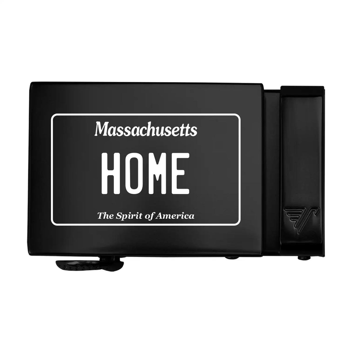 Massachusetts License Plate 40mm Buckle