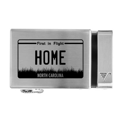 North Carolina License Plate 40mm Buckle