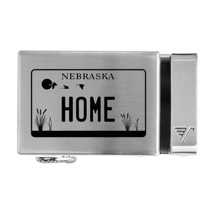Nebraska License Plate 40mm Buckle