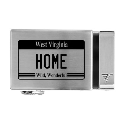 West Virginia License Plate 40mm Buckle