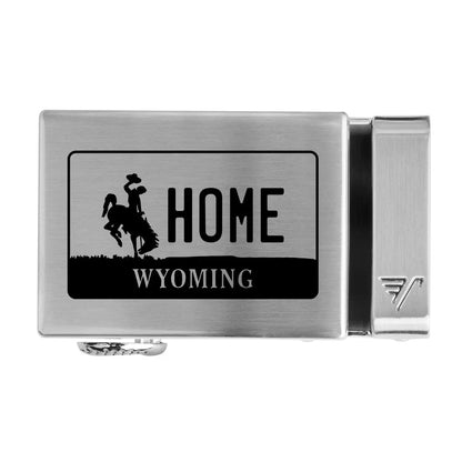 Wyoming License Plate 40mm Buckle